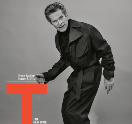 willem dafoe on the cover of the upcoming issue of